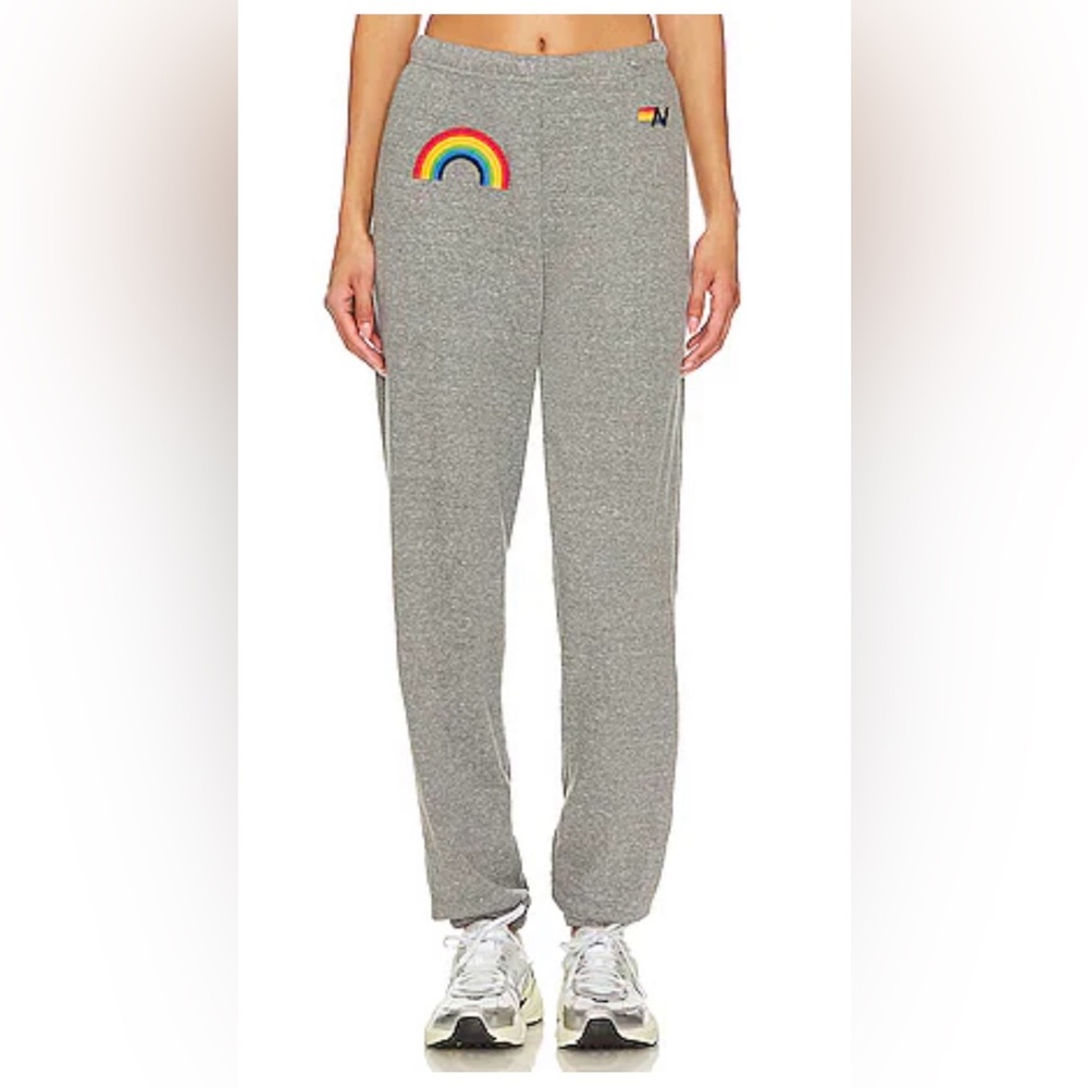 Aviator Nation- Rainbow Embroidery Sweatpants